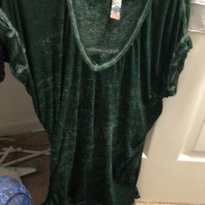 Free people green top